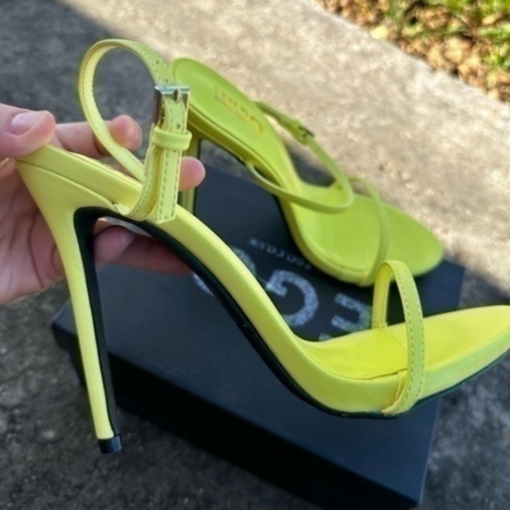 Ego Titus square toe heel sandals